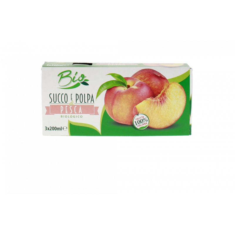 SUCCO E POLPA PESCA 100%IT 3X200ML