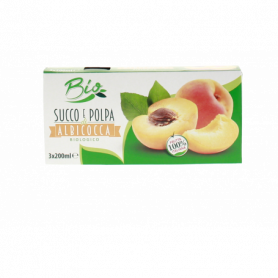 SUCCO E POLPA ALBICOCCA BIO IN BIRCK 3X200ML