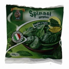 SPINACI IN FOGLIA 100% ITALIANI 450G