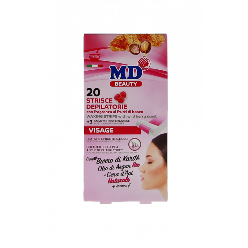 STRISCE DEPILATORIE VISO 20PZ