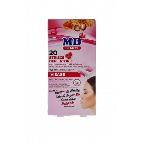 STRISCE DEPILATORIE VISO 20PZ