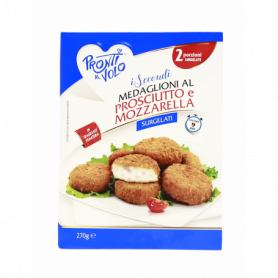 MEDAGLIONI PROSCIUTTO E MOZZARELLA 270G