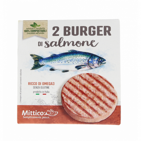 BURGER DI SALMONE SURGELATI 160G