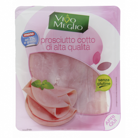 PROSCIUTTO COTTO ALTA QUALITA' LIGHT 100G