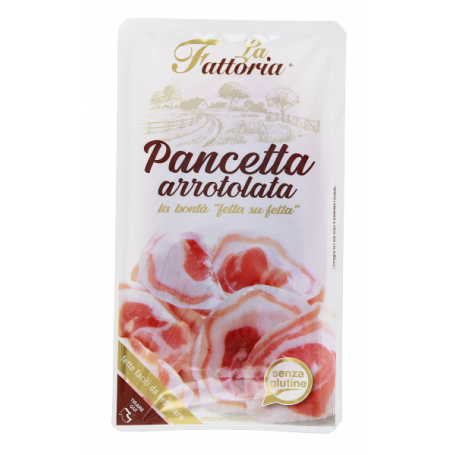 PANCETTA ARROTOLATA A FETTE SENZA GLUTINE 100G