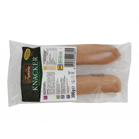 WURSTEL DI PURO SUINO LEGGERMENTE AFFUMICATO 300G