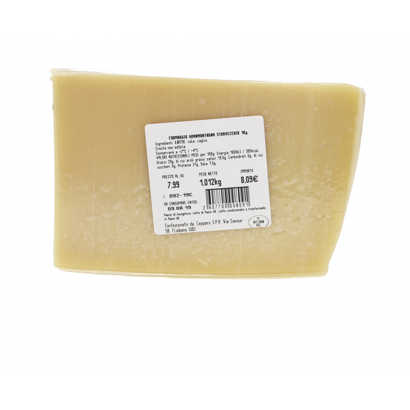 FORMAGGIO A PASTA DURA DA GRATTUGIA AL KG