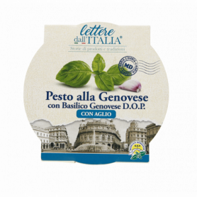 PESTO BASILICO DOP CON AGLIO 120G