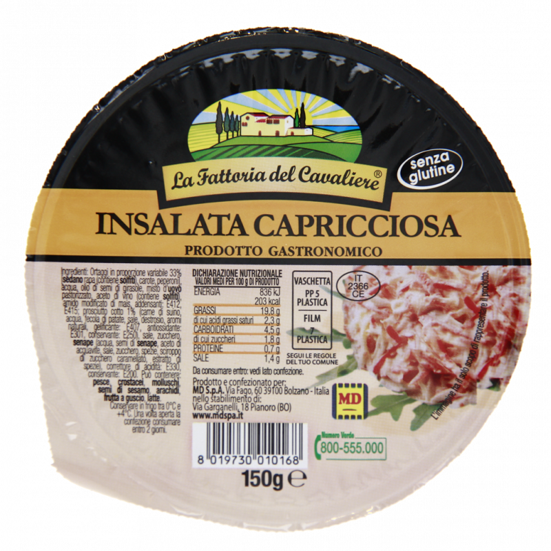 INSALATA CAPRICCIOSA SENZA GLUTINE 150G
