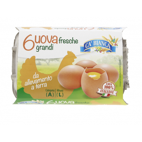 UOVA GRANDI ALLEVATE A TERRA 100%IT 6PZ