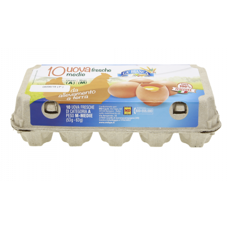 UOVA MEDIE ALLEVATE A TERRA 100%IT 10PZ