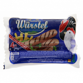 WURSTEL DI POLLO E TACCHINO 100G