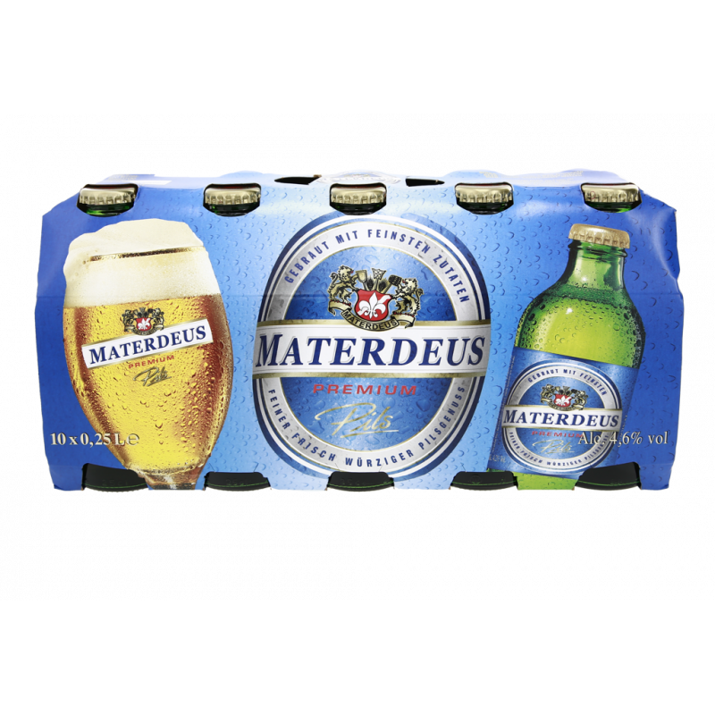 BIRRA CHIARA IN VETRO 4,6% VOL.ALC. 10X0,25L