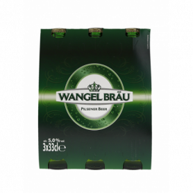 BIRRA CHIARA IN VETRO 5% VOL.ALC. 3X0,33L