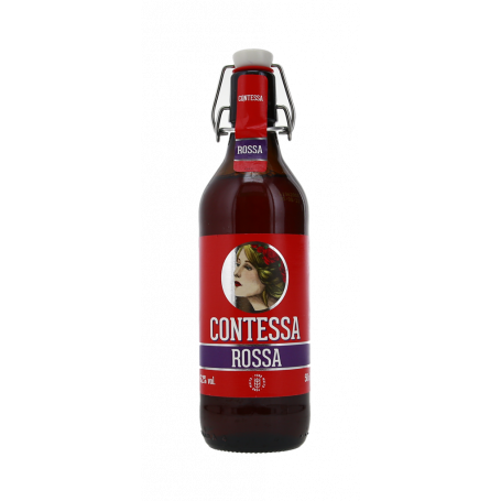 BIRRA ROSSA CONTESSA IN VETRO . 0,5L
