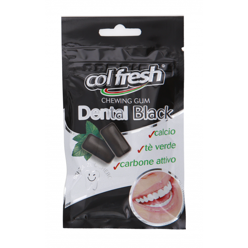 CHEWINGUM SENZA ZUCCHERO CON CARBONE VEGETALE 28G
