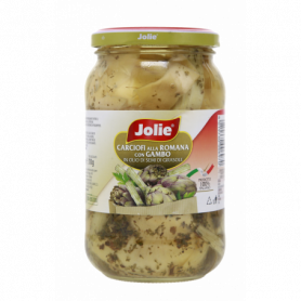 CARCIOFI ALLA ROMANA CON GAMBO 100% ITALIANO 150G