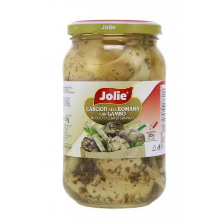 CARCIOFI ALLA ROMANA CON GAMBO 100% ITALIANO 150G