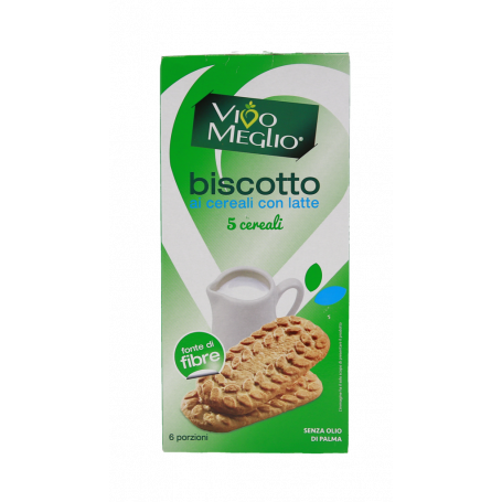 BISCOTTI AI 5 CEREALI CON LATTE 300G