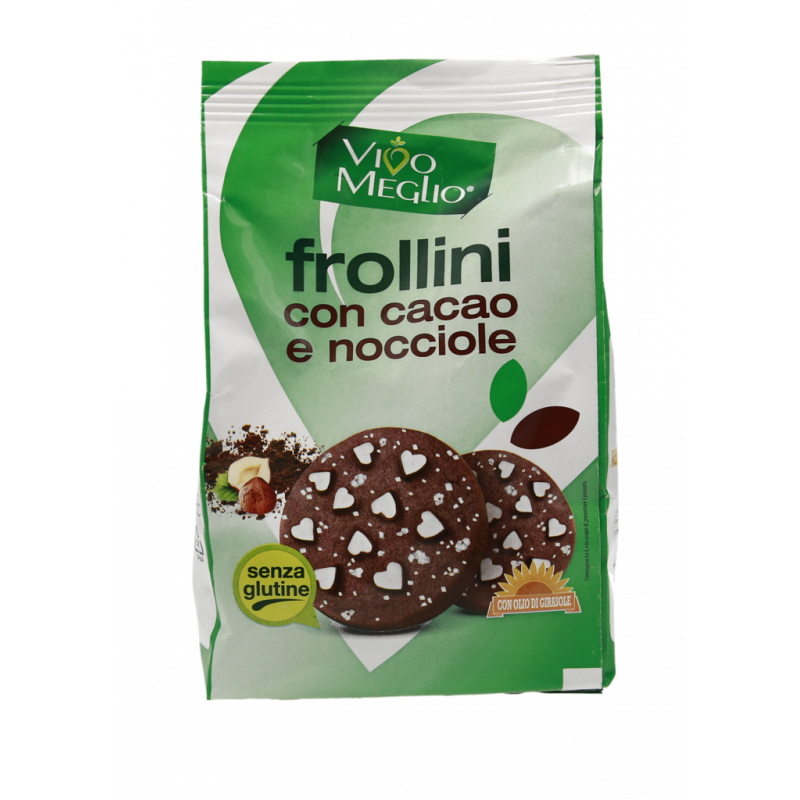 FROLLINI CON CACAO E NOCCIOLE SENZA GLUTINE 250G
