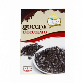 GOCCE DI CIOCCOLATO EXTRA FONDENTE 200G