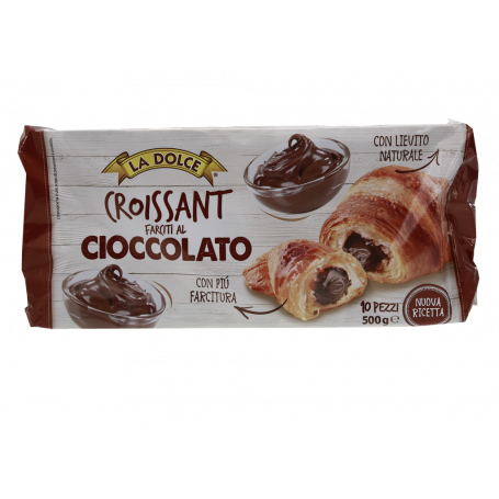 CROISSANT CIOCCOLATO CON LIEVITO NATURALE 10PZ 500G