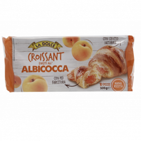 CROISSANT ALBICOCCA CON LIEVITO NATURALE 10PZ 500G