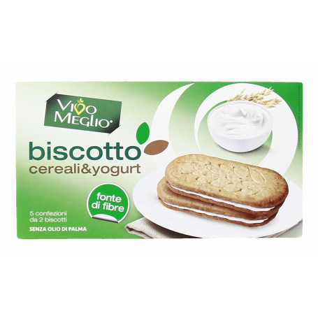 BISCOTTI AI CEREALI CON CREMA DI YOGURT 250g