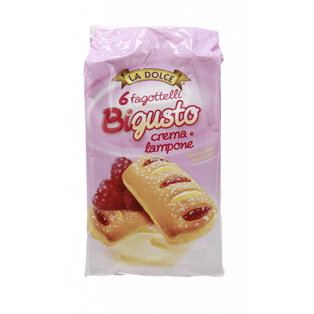 FAGOTTELLI BIGUSTO CON CREMA E LAMPONI 6PZ 300G