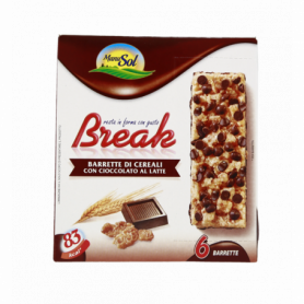 BARRATTE DI CEREALI CON CIOCCOLATO E LATTE 6X126G