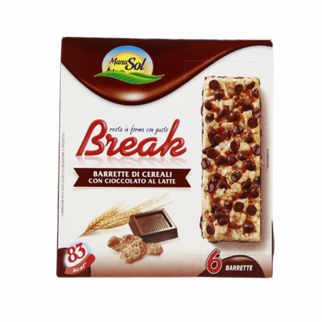 BARRATTE DI CEREALI CON CIOCCOLATO E LATTE 6X126G