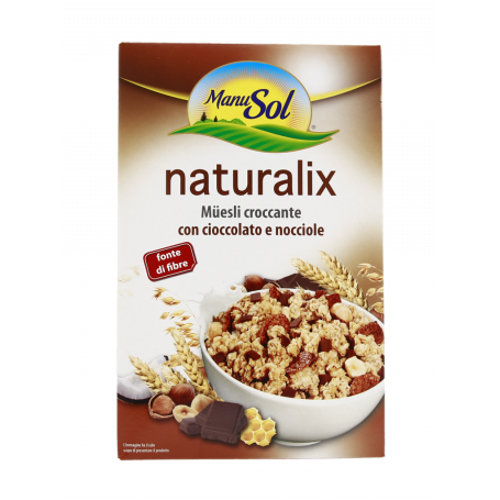 MUESLI CROCCANTE CON CIOCCOLATO E NOCCIOLE 350G