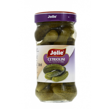 CETRIOLINI MEDI ALL'ACETO DI VINO 160G