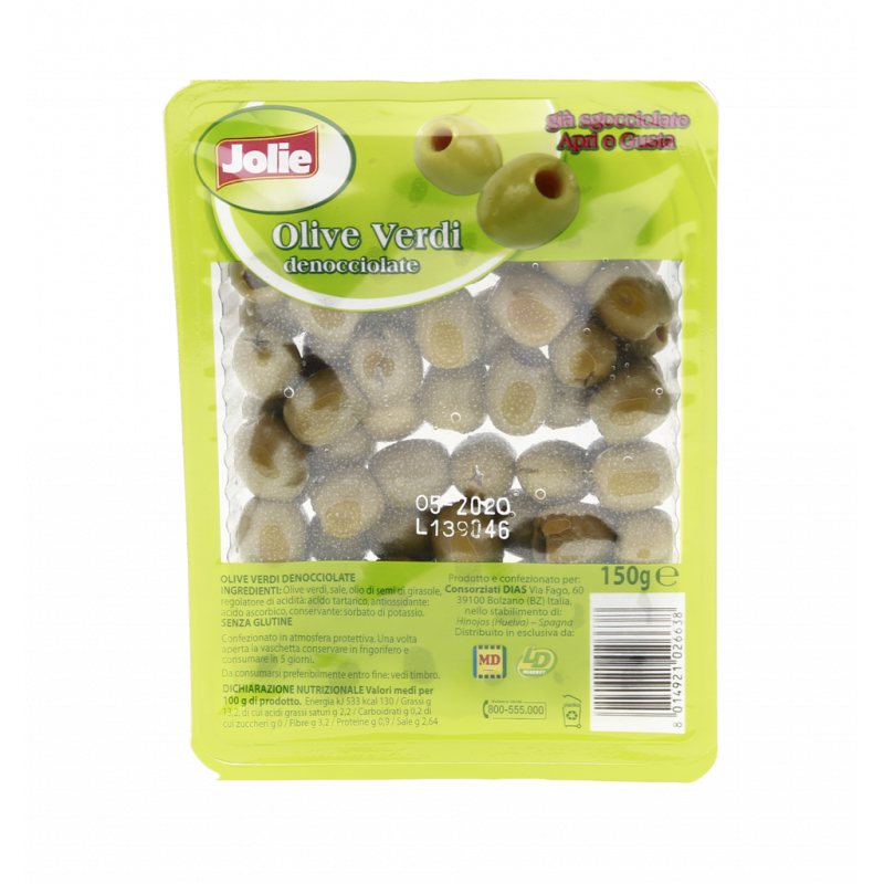 OLIVE VERDI DENOCCIOLATE SENZA GLUTINE 150G