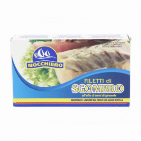 FILETTI DI SGOMBRO ALL'OLIO DI SEMI GIRASOLE 125G