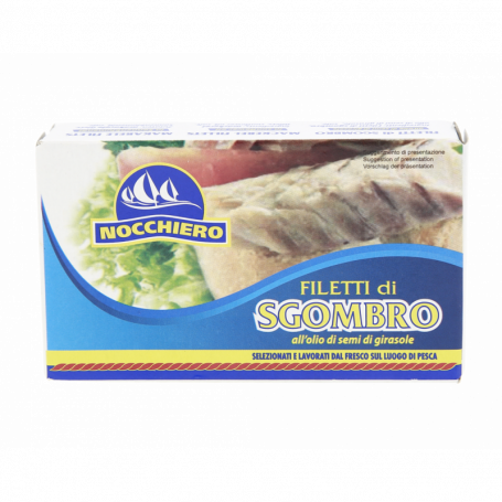 FILETTI DI SGOMBRO ALL'OLIO DI SEMI GIRASOLE 125G