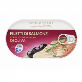 FILETTI DI SALMONE IN OLIO EXTRA VERGINE  170G