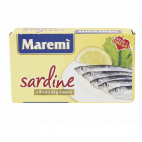 SARDINE IN OLIO DI GIRASOLE 125G