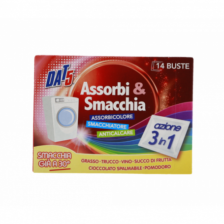 BUSTINE PER LAVATRICE ASSORBI E SMACCHIA 14PZ