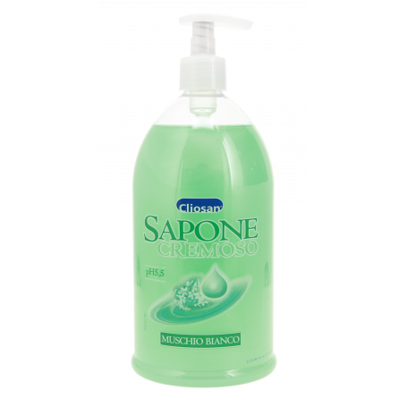 SAPONE CREMOSO GOCCE DI LATTE O MUSCHIO BIANCO 1L