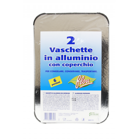 VASCHETTE CON COPERCHIO 2PZ