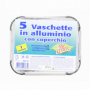 VASCHETTA CON COPERCHIO PER 1 PORZIONE 5PZ