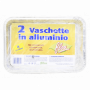VASCHETTE ALLUMINIO PER 6 PORZIONI 2PZ