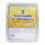 VASCHETTE ALLUMINIO PER 12 PORZIONI 2PZ