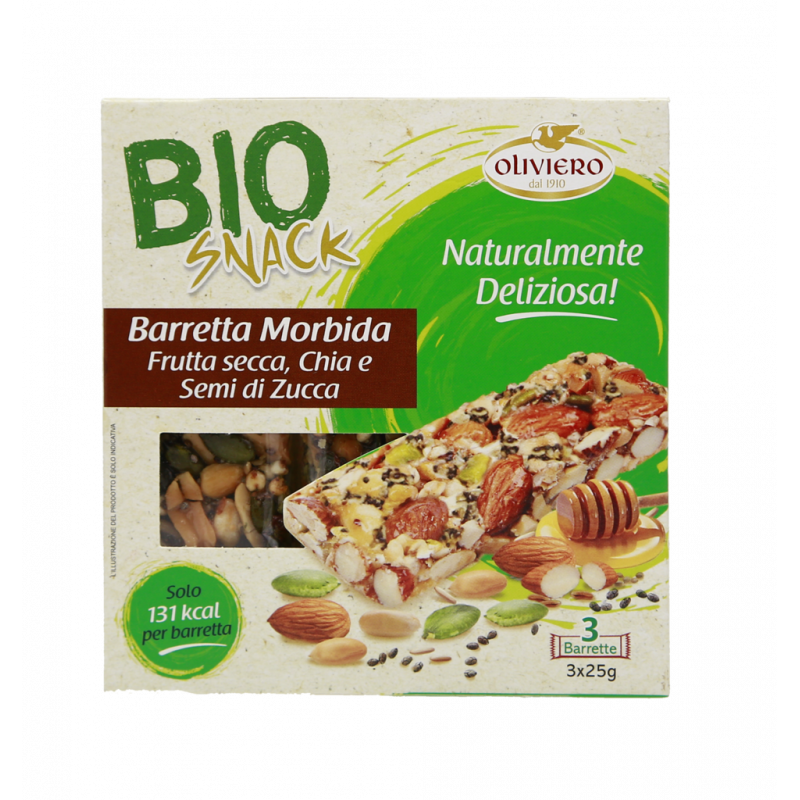 BARRETTA MORBIDA FRUTTA SECCA ASSORTIRA 75G