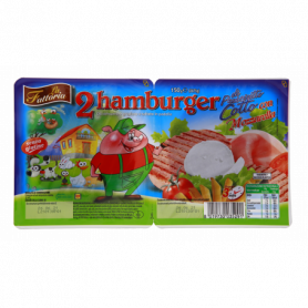 HAMBURGER DI PROSCIUTTO COTTO E MOZZARELLA 2X75G
