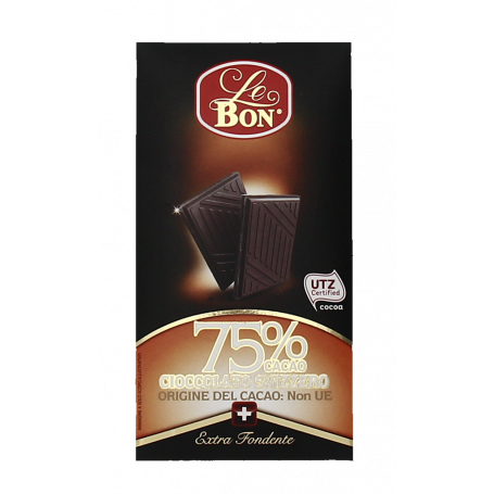 CIOCCOLATO SVIZZERO EXTRAFONDENTE CACAO 75% 100G