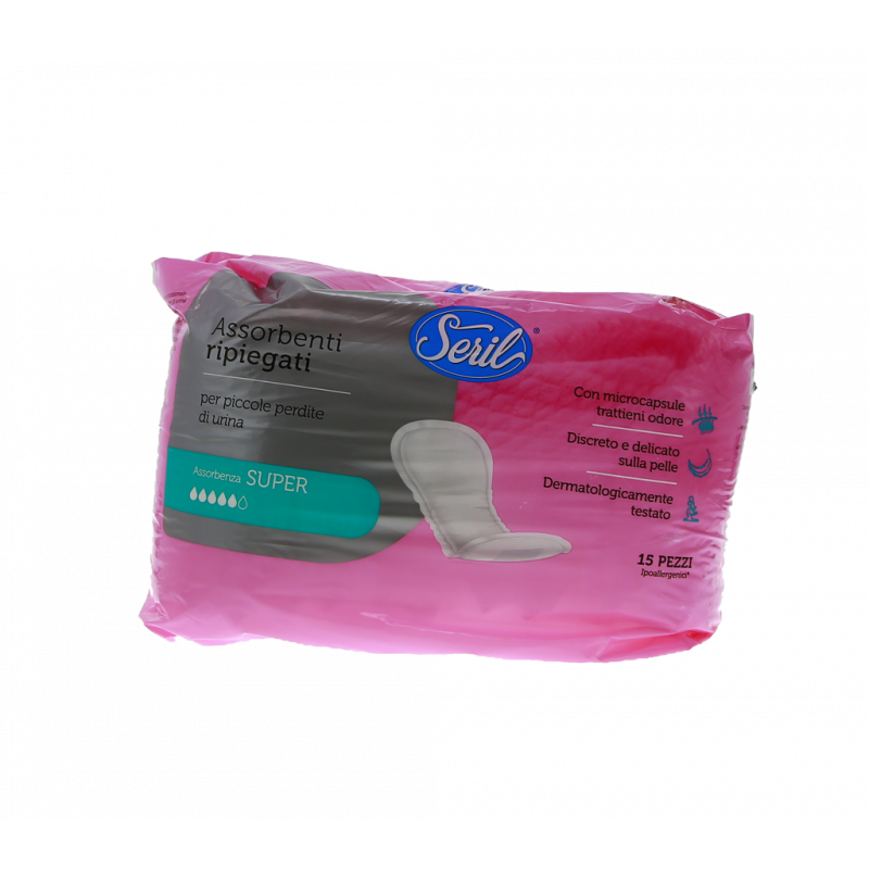 ASSORBENTI RIPIEGATI SUPER PICCOLE PERDITE 15 PZ