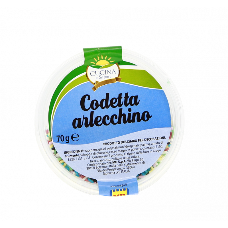 CODETTA MISTA ARLECCHINO SENZA GLUTINE 70G