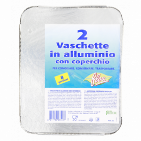 VASCHETTA CON COPERCHIO PER 8 PORZIONI 2PZ